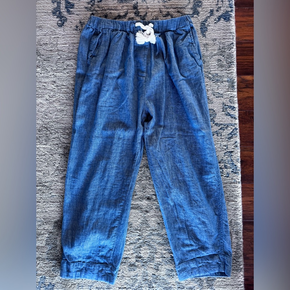 Free People | Everyday Chambray Pull On Cropped Pants - Picture 4 of 5